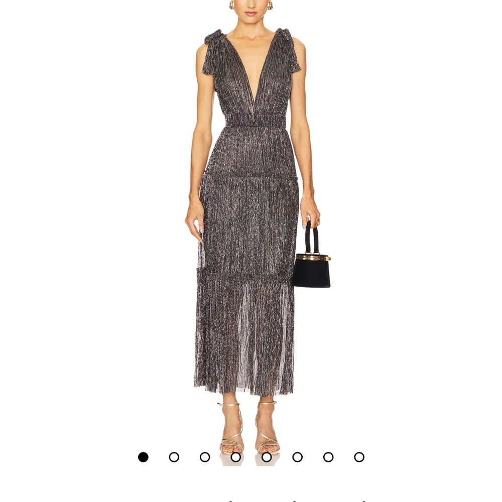 Sabina Musayev Helena Dress in Multicolor Metallic